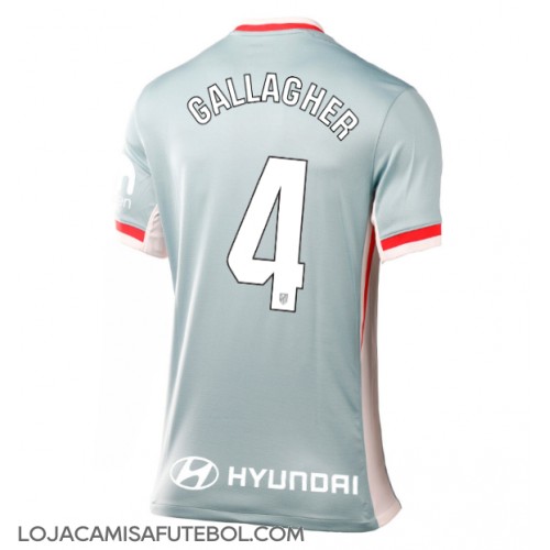 Camisa de Futebol Atletico Madrid Conor Gallagher #4 Equipamento Secundário Mulheres 2024-25 Manga Curta